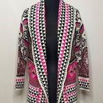 Alya  Chic Patterned Cardigan Sweater Size S/M Photo 0