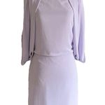 Halston Heritage $295 DRAPE BACK CAPE SLEEVE DRESS Photo 0