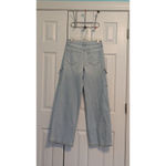 SO Women  Jeans Cargo Wide Leg Size 5/27W Light Blue Photo 2