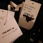 WAYF Emma Rose Top Women's Small Black Sequin Crop Sleeveless Blouse Photo 9