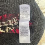 Lucky Brand  Sweater Med Black  Wool Alpaca Blend Boxy Crew Neck Boho Casual Cozy Photo 8