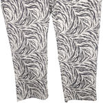C Est. 1946 Denim Skinny Cropped Pants Capri Zebra Print Womens Contemporary 14 Photo 5