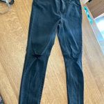 Seven7  EUC Black washed skinny Jegging style jeans distressed knees sz 10 Photo 14