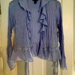 Signature by Robbie Bee Periwinkle Two piece set , blouse and skirt . Blue Size 8 Photo 0