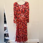 Saylor  Cher Maxi Dress in Red Floral size Large‎ Photo 4