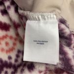 Lands' End  Heritage Quarter Snap Fleece Pullover Large Burgundy Orange Fair Isle Photo 10