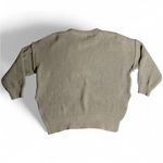 Aerie  Chunky Knit Oversized Split Hem Balloon Sleeve Taupe Sweater Photo 1