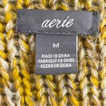 Aerie Women’s Opens Front Waterfall Cardigan Size Medium Yellow, Tan & White Photo 1