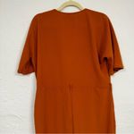 ASOS Orange Wrap Front Wide Leg Jumpsuit Womens 4 No Belt Photo 9