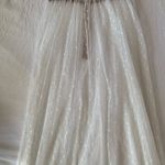 White Fox Boutique Totally Bangin' Sheer Skirt Maxi Dress in Nude & White Photo 15