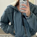 Ashley-Vintage Charm Cropped Denim Jacket  Photo 0