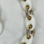 Vintage White Plastic Gold Tone Chain Link Belt Extra Small/Small (XS/S) ✨ Photo 7