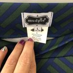 Mud Pie  Navy Green Printed Leggings Large Photo 4