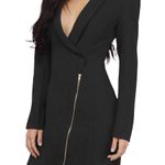 Tobi Miss Bossy Tuxedo Zipper Wrap Dress Photo 1