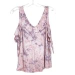American Eagle  Soft & Sexy Pink Tie Dye Off The Shoulder Shirt Sz M Photo 4