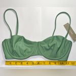 J.Crew Balconette Underwire Bikini Top Olive Green Sage Swim Ruched Sze 32C NWT Photo 1