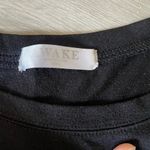 Awake  Top Cuffed Sleeve Basic Tee Short Sleeve Pocket Black Size Small Photo 1