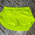 Athleta High Rise Swagger‎ Skort Neon Yellow Large Tiered Ruffle Short Active Photo 12