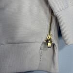 Varley  Manning Sweatshirt Ribbed Long Sleeve Side Zip Women’s M Cream Oat Photo 4