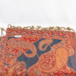Pashmina Multicolor Red Green Blue Paisley Scarf Womens One Size Photo 6
