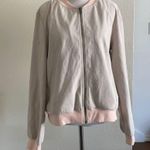 Agnes & Dora Knit Jegging Bomber Jacket | Blush Pink | Large Photo 1