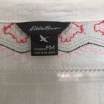 Eddie Bauer Embroidered Blouse White Petite Medium Photo 4