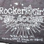 Rocker girl black distressed bad to the bones T Photo 4