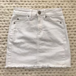 American Eagle White Denim Skirt Photo 0