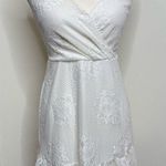 Speechless White Crochet Mini Dress Size Small Jr Boho Festival Floral Summer Photo 0