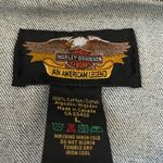 Harley Davidson Genuine Harley-Davidson Womens Light Wash Cotton Jean Jacket size L. Photo 3