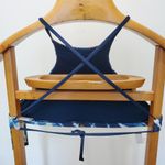 Eidon  Adelina Navy Print Tie Dye Bikini Top Boho Strappy Versatile New Photo 7