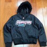 Members Only  PowerPuff Girls Puffer Bomber Jacket Winter Size S Photo 0