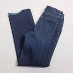 Nine West Kick Flare Jeans Raw Hem Blue Denim Photo 0