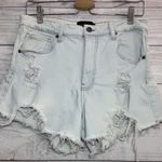 Kendall Kylie Shorts Womens Light Wash Bohemian Destroyed Hippie Fringe 11/30 * Blue Size undefined Photo 0