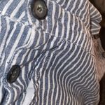 Cali 1850 ✨ Striped Linen Bland Short Overalls✨ Photo 5