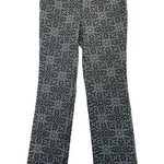 Charter Club  Navy Blue Floral Lexington Ankle Pants Size 8P EUC #4898 Photo 0