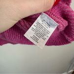 Free Press | Pink Puff Sleeve Crewneck Knit Sweater Size Medium Photo 4