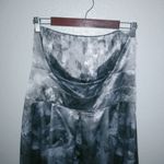 Newport News  16 Strapless Silver Floral Dreams Formal Dress Plus Photo 6