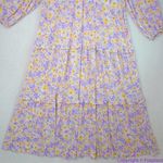 Eloquii Pastel Floral Print Tiered Maxi Dress, size 16 Photo 7