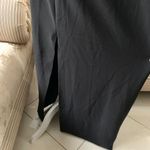 Abercrombie & Fitch Asymmetrical One Shoulder Maxi Dress with Slit in Black Photo 8