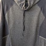 Avia  Pullover Womens Size L Blue Drawstring Long Sleeve Funnel Neck Athletic Top Photo 3