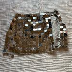 Nasty Gal Mirrorball Disc Sequin Ring Split Mini Skirt Photo 7