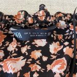 ZARA Pink Black Floral Long Puff Sleeves Cottagecore Mini Dress Photo 6