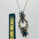 J.Crew  Mixed Crystal Hoop Pendant Necklace Photo 4