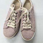 Taos Pink Canvas Lace Up Sneakers Womens 8 Comfort Shoes Casual Beachy Flats Photo 2