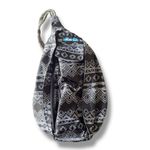 KAVU Unisex Black and White Rope Sling Backpack 25th Anniversary Edition Photo 0