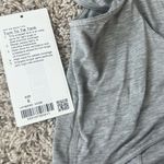 Lululemon  Turn To Tie Tank Top Gray Size 6 Scoop Neck Cropped Modal Cotton Photo 8