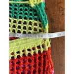 Crochet‎ Knit Swim Suit Cover Up Dress Size XL Green Photo 7