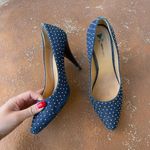 Nordstrom Dani black denim studded heels Photo 0