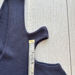 Chico's  Steel Blue Cold Sholder Tunic Knit Top Size 3 / XL Photo 10